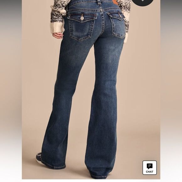 Lucky Brand Low Ride Flare Jeans. Size 14/32R - Picture 3 of 15